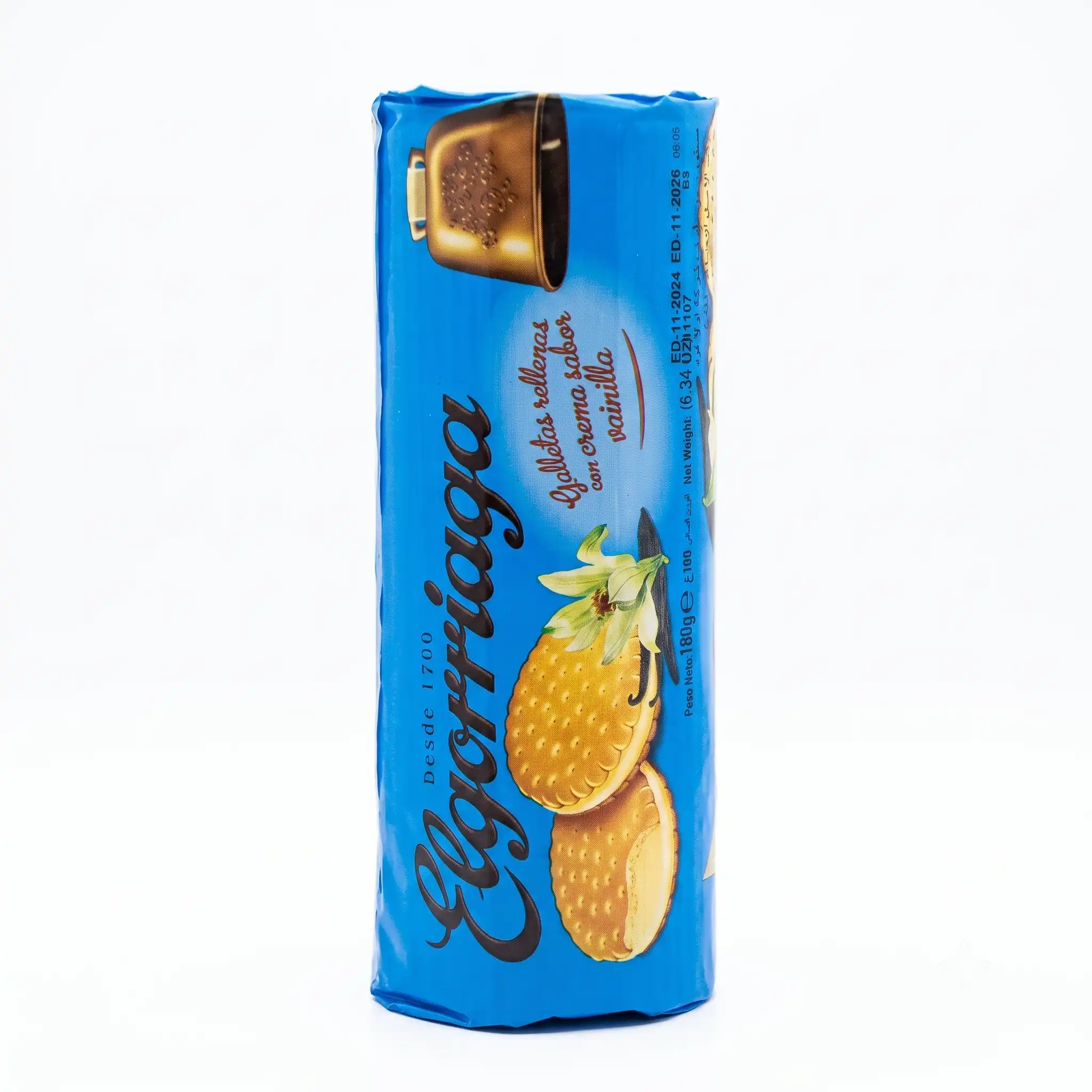 biscuits fourrés à la crème de vanille Elgorriaga 240G