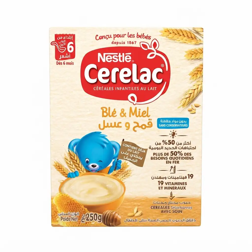 Nestlé Cerelac Blé & Miel 250G