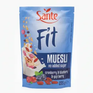 Muesli cranberry blueberry goji – Sante – 225 g