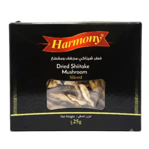 champignon shiitake séché et émincé 25G