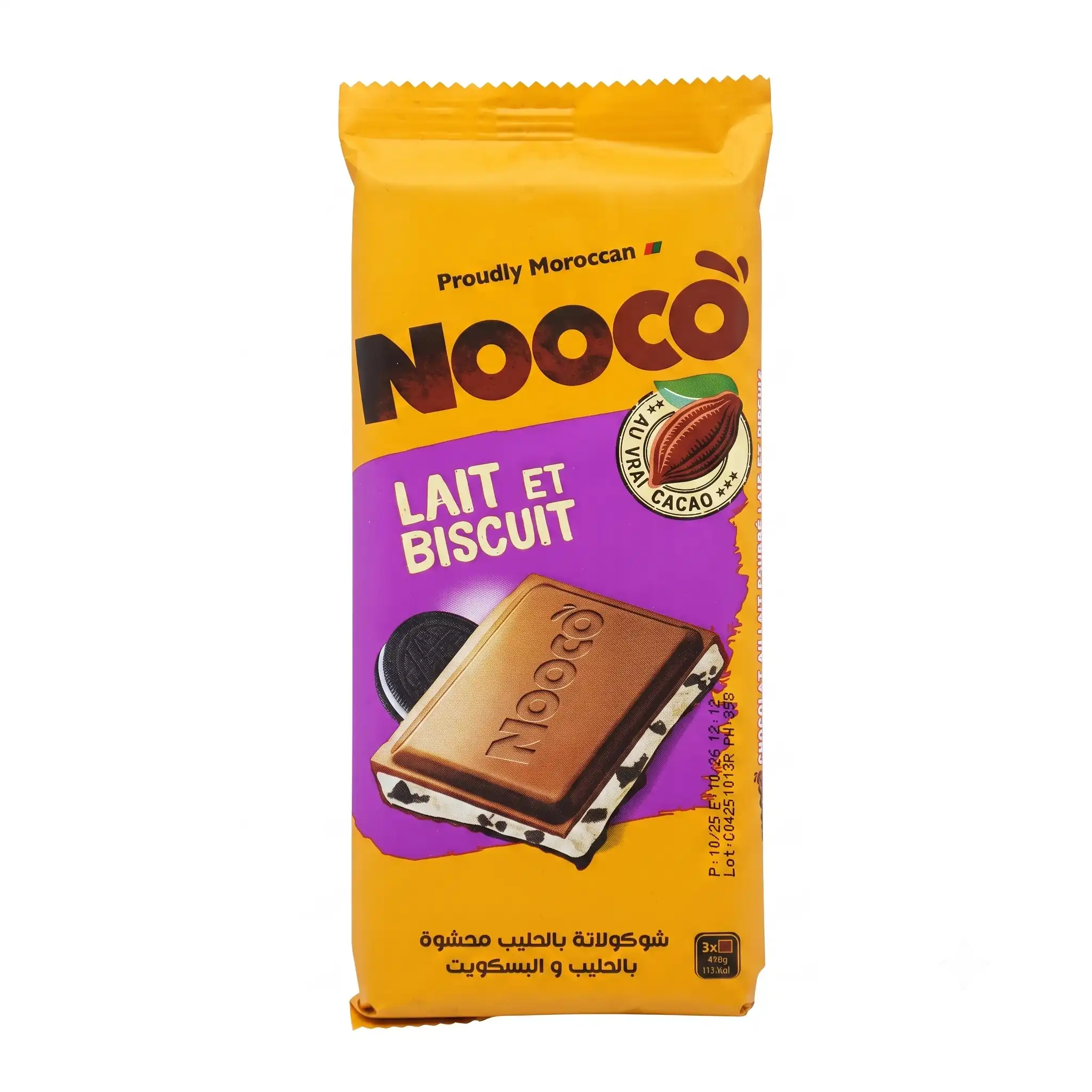 Noocó Lait et Biscuit.
