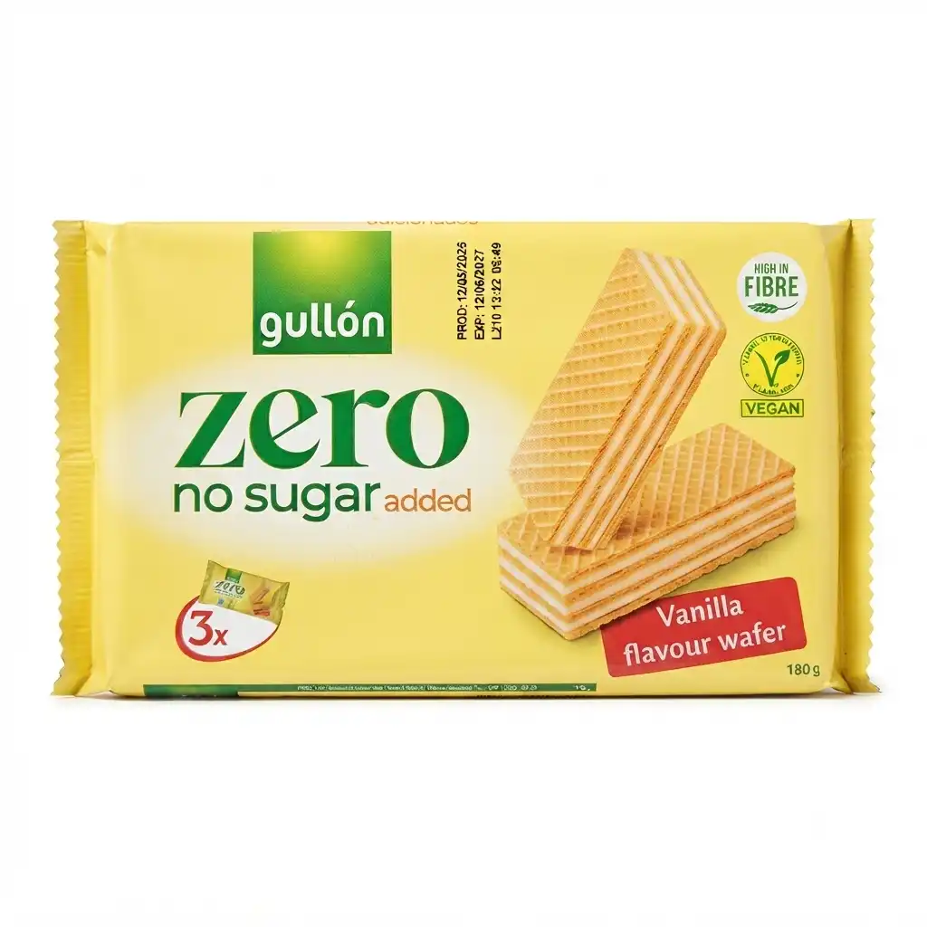 Gullón Gaufrette Sans Sucre Vanille - 180g X3