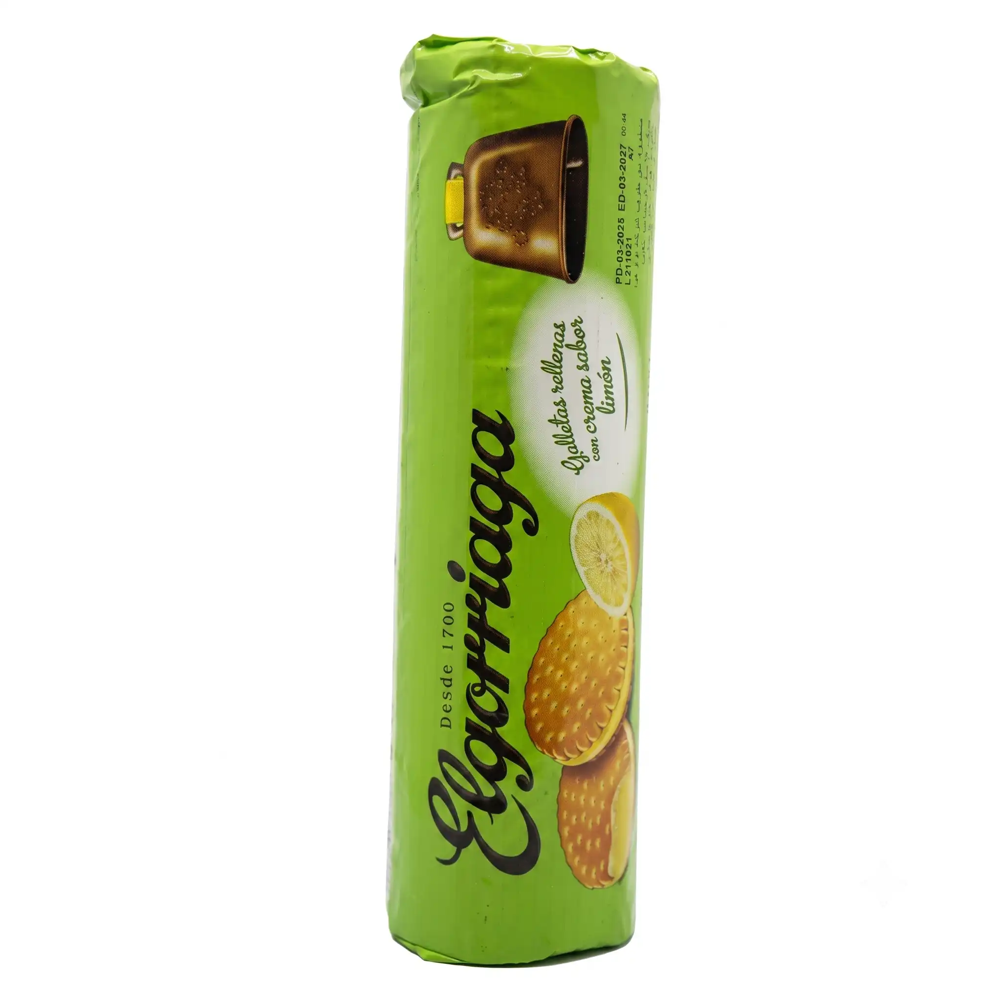 biscuits fourrés à la crème de citron Elgorriaga 500G
