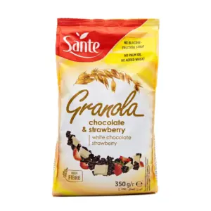Sante Granola au chocolat blanc et aux fraises 350G