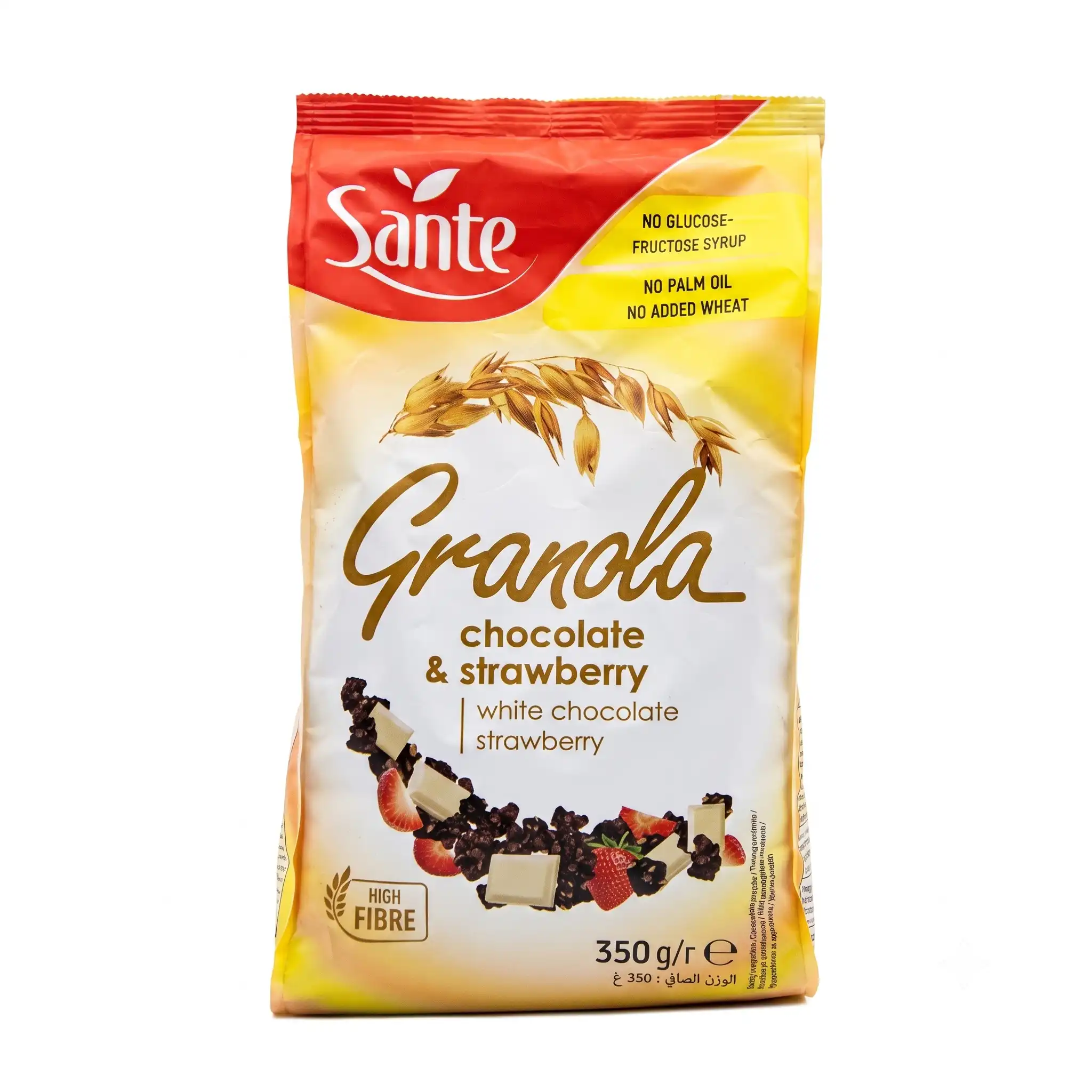 Sante Granola au chocolat blanc et aux fraises 350G