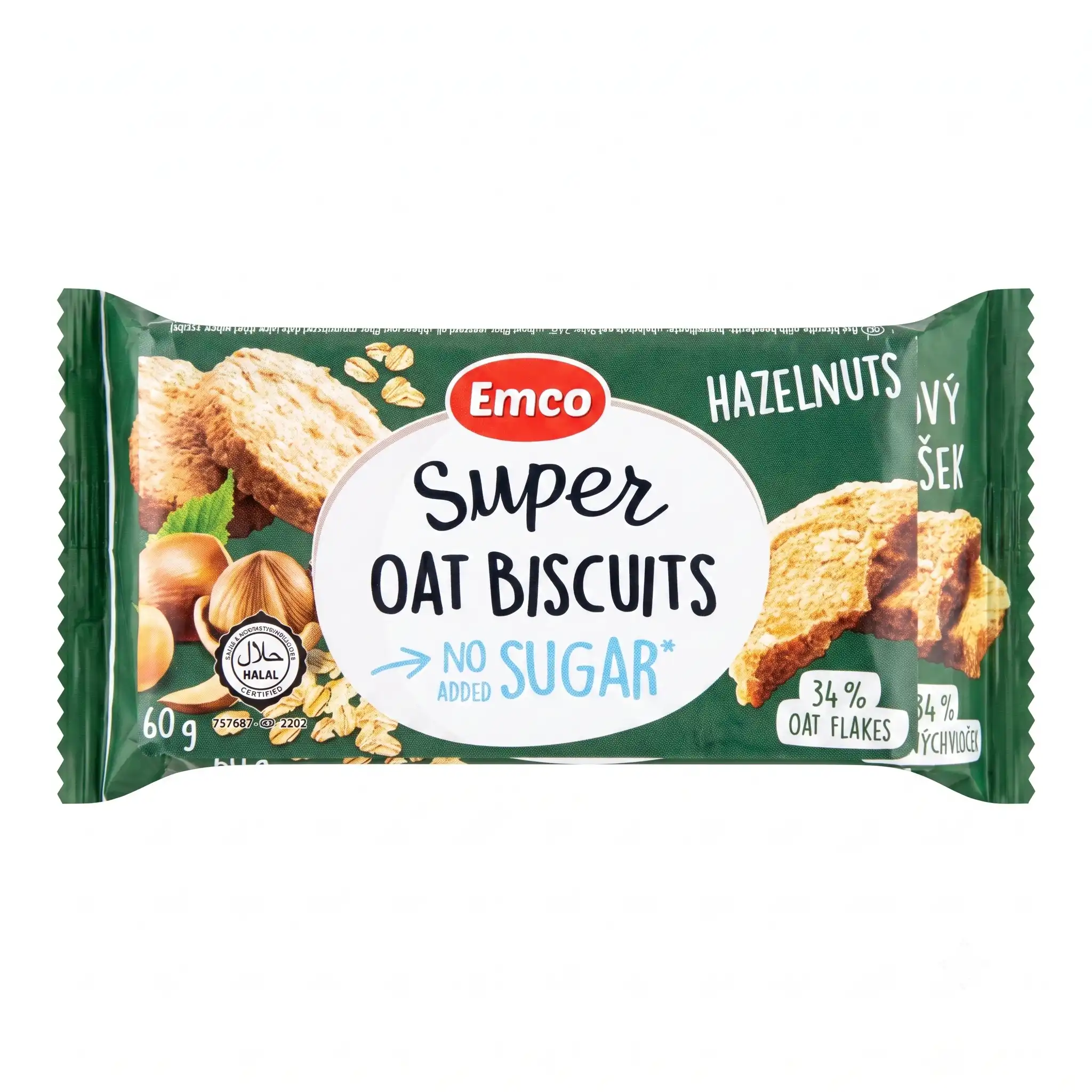 Emco Super Oat Biscuits Noisette Sans Sucre