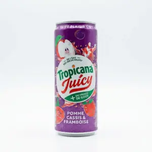 Tropicana Juicy Pomme, Cassis Framboise.