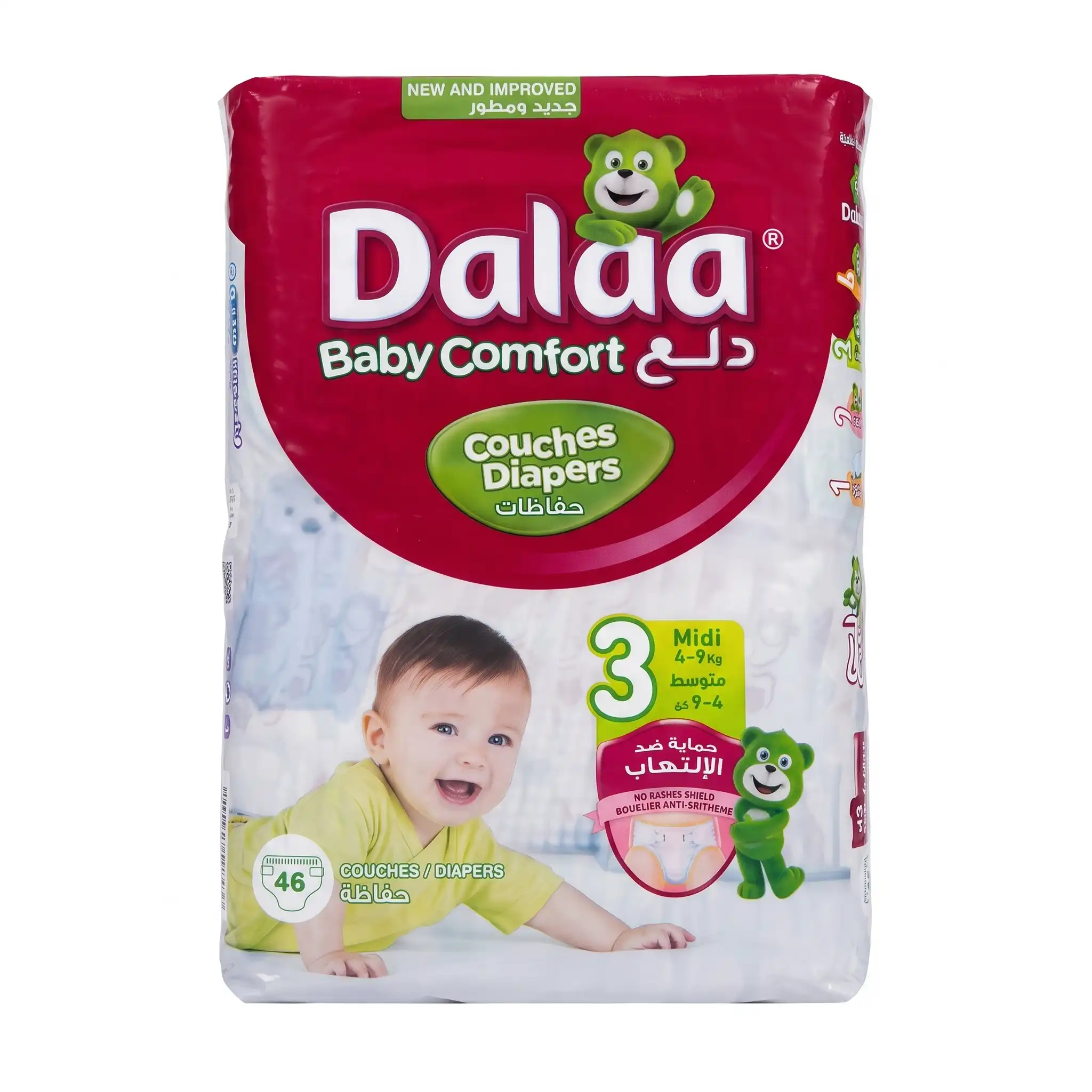 Couches Dalaâ Baby Comfort taille 3 (Midi)