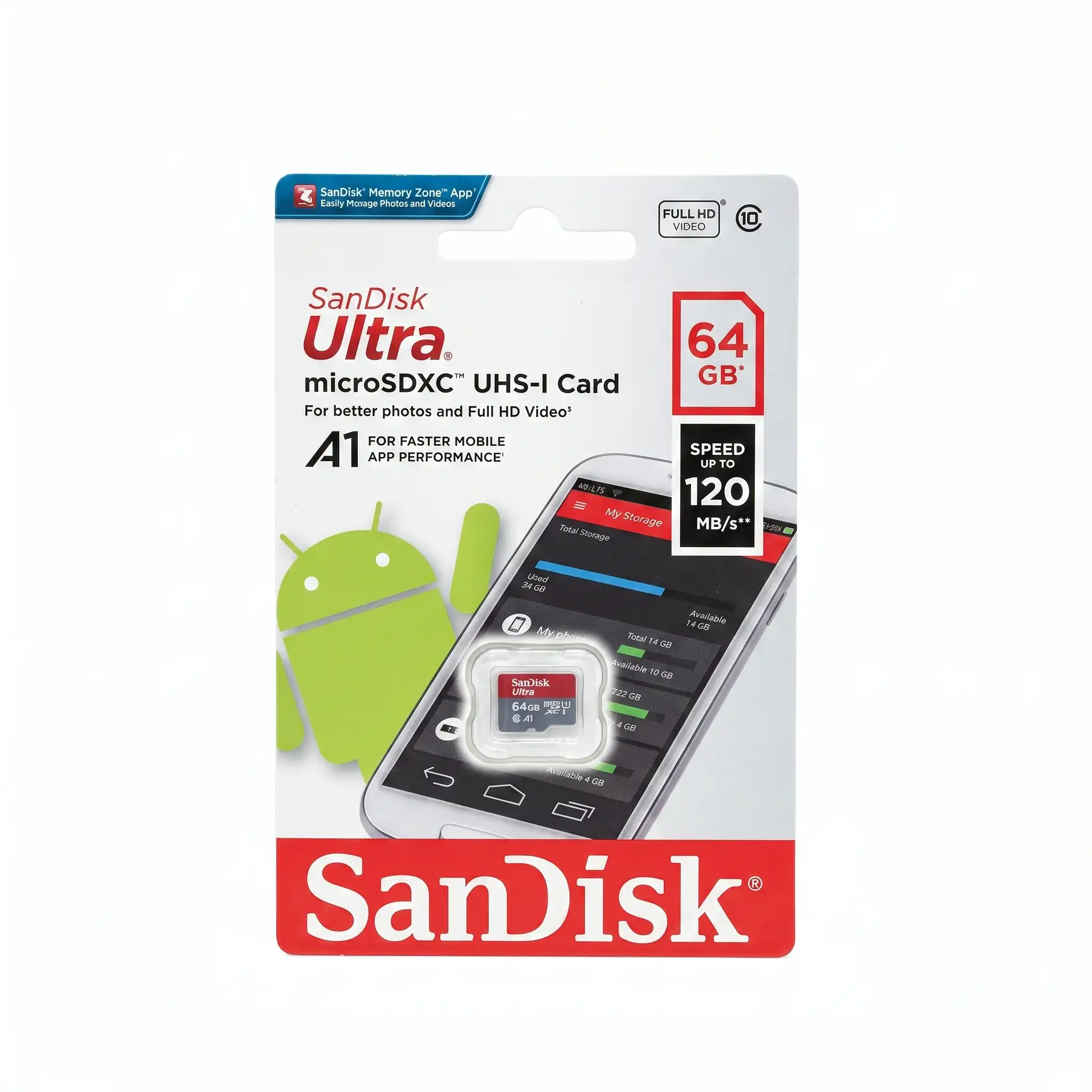 carte mémoire SanDisk Ultra microSDXC UHS-I 64 Go