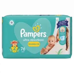 couches Pampers ultra absorbant nouveau-né taille 2