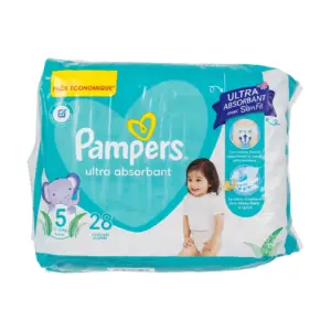 couches Pampers Ultra Absorbant (Taille 5).