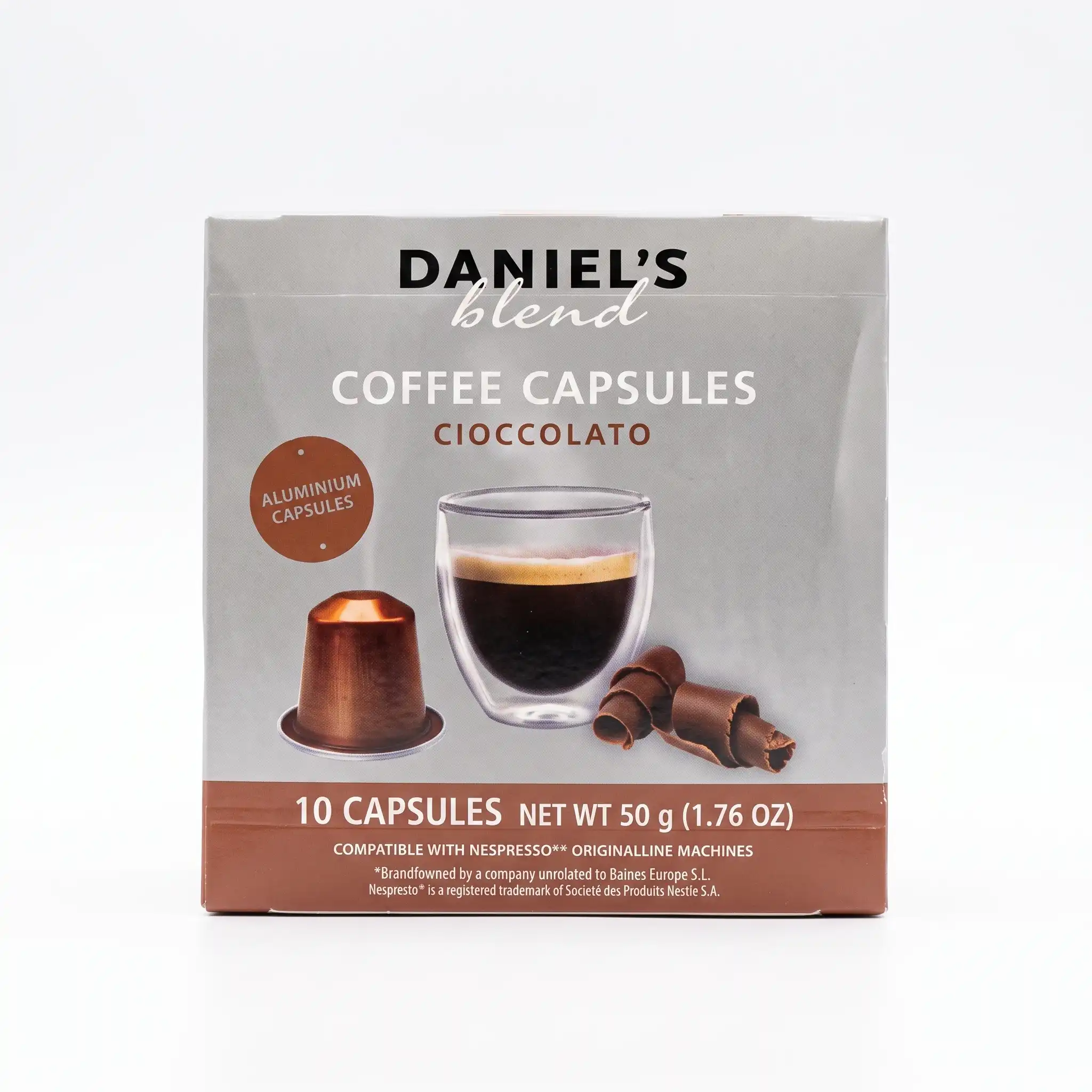 capsules de café aromatisées au chocolat Daniel's Blend